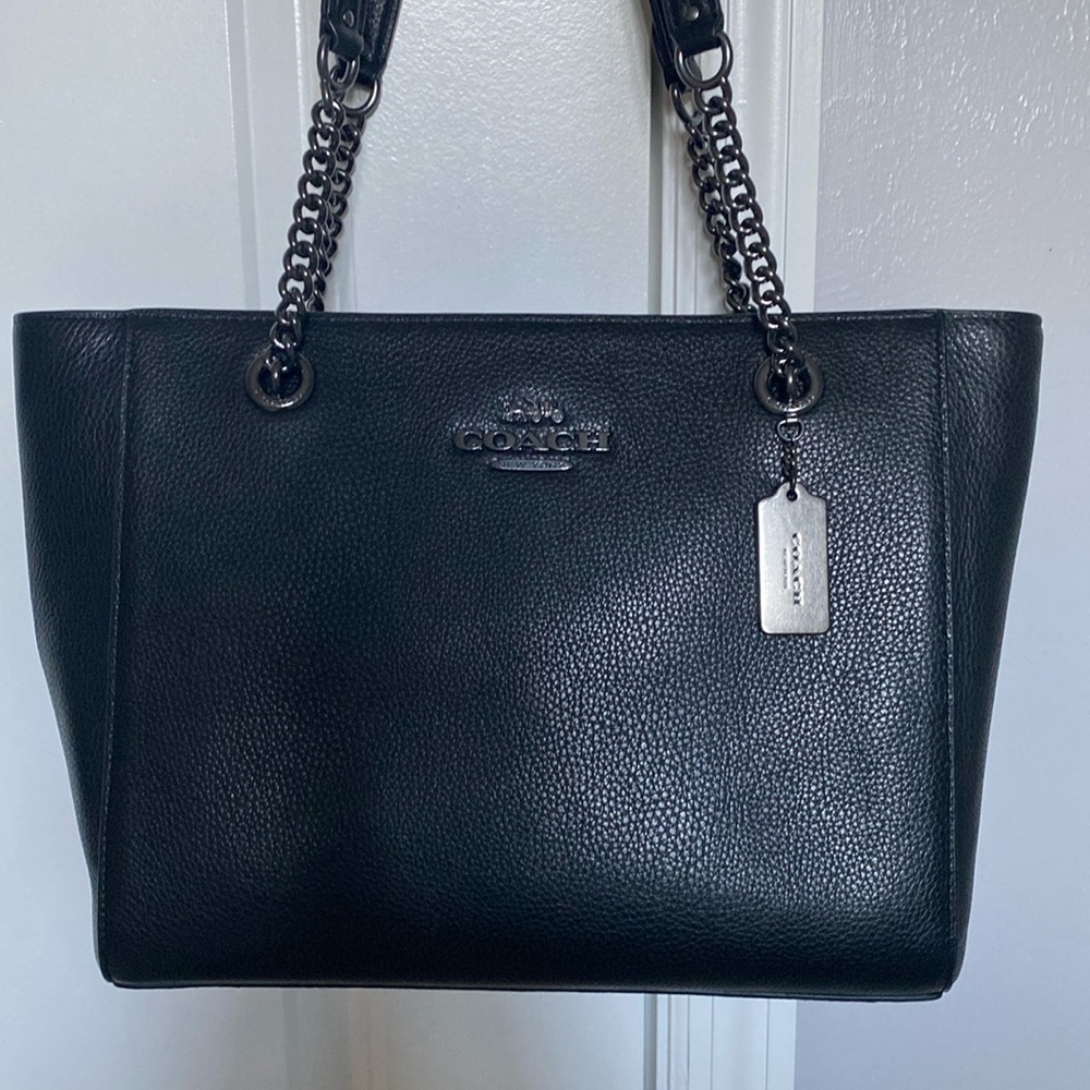 Coach Cammie Chain Tote in Black